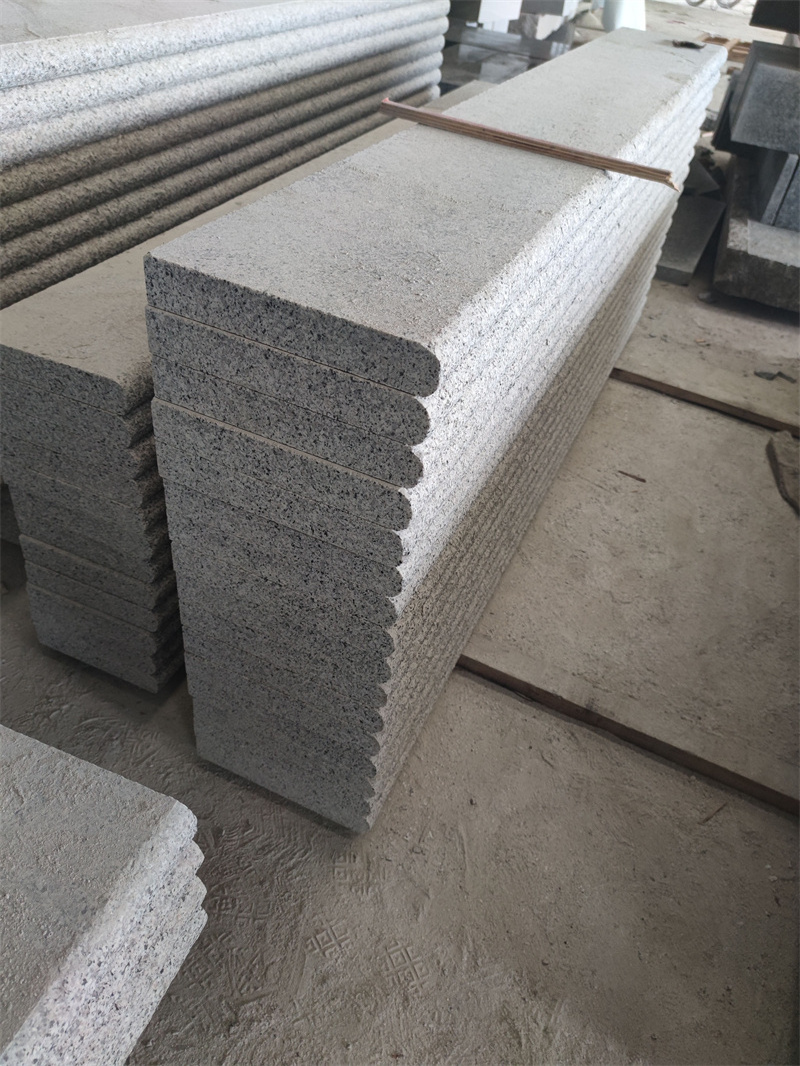 Low Price Light Grey G603 Granite for Steps and Treads Bullnose Natural Edge Factory Supplier