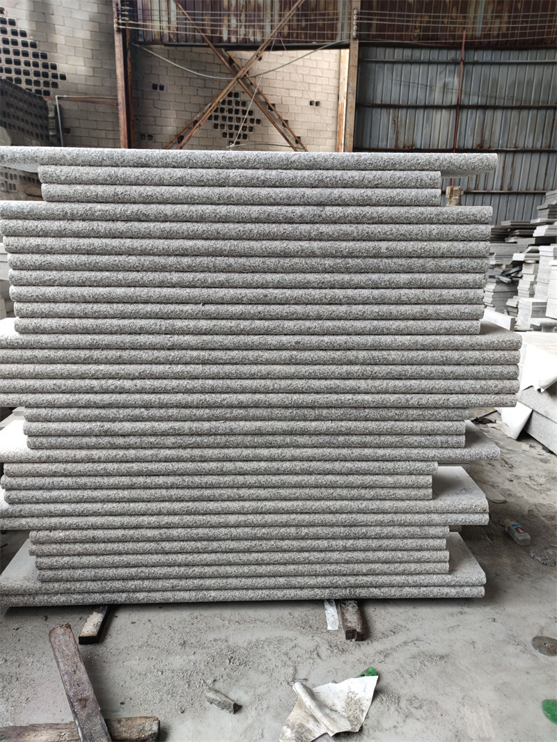 Low Price Light Grey G603 Granite for Steps and Treads Bullnose Natural Edge Factory Supplier