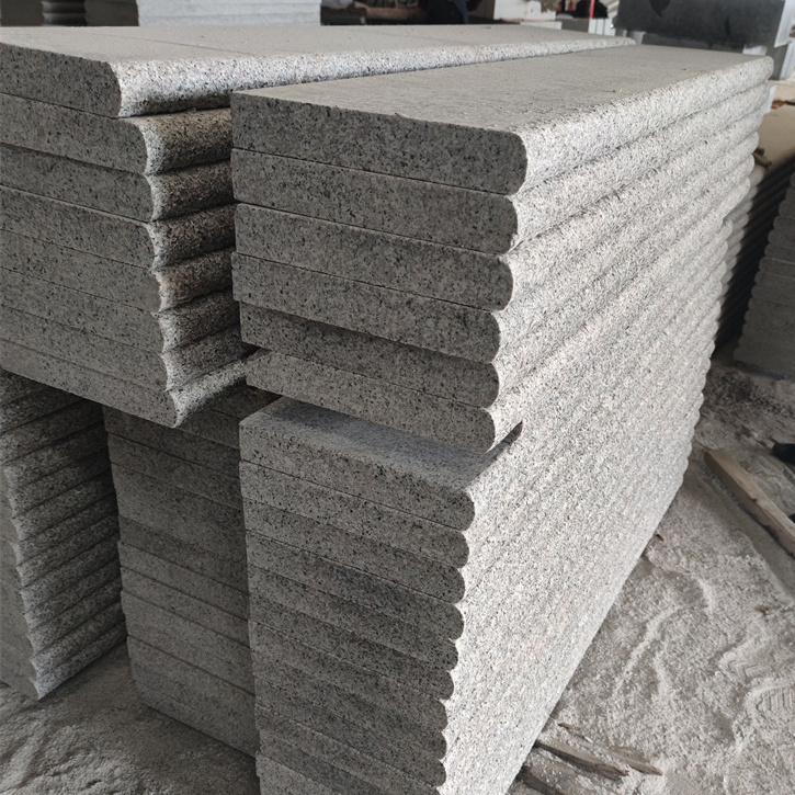 Low Price Light Grey G603 Granite for Steps and Treads Bullnose Natural Edge Factory Supplier