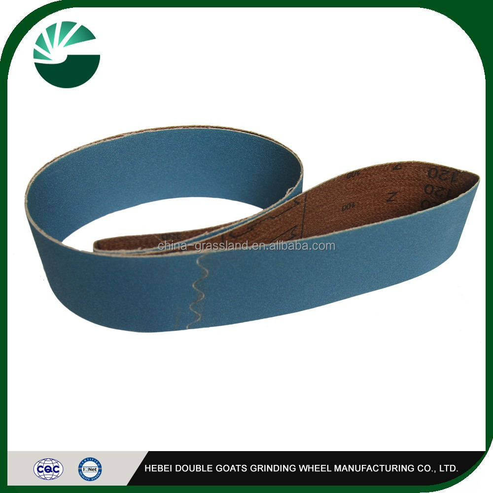 form E support coated abrasive cloth sanding belt with aluminium oxide abrasives