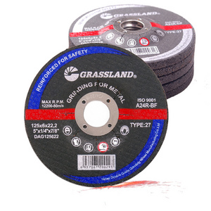 Grassland metal cutting disc grinding wheel metal polishing For carbon steel 125X6.4X22