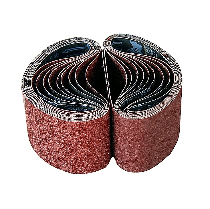 form E support coated abrasive cloth sanding belt with aluminium oxide abrasives