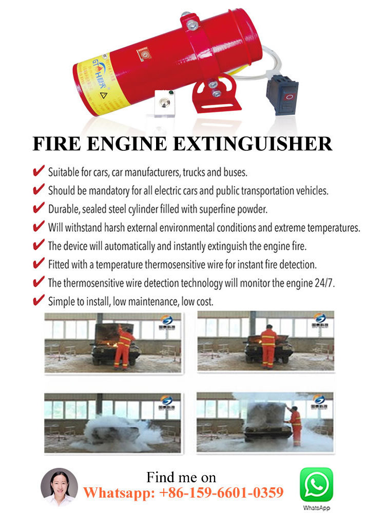 Deluxe safeguarded auto car fire extinguisher