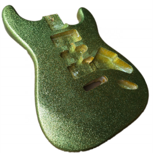 cnc guitar body custom Glitter gold Body electric guitar body