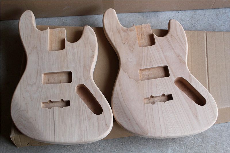 Huiyuan p bass body cnc guitar body custom Ash body,Basswood Body electric guitar body,no painting