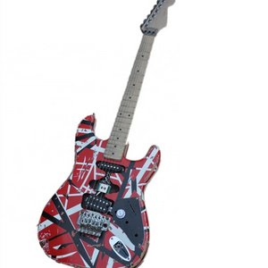 Huiyuan OEM Stripe Pattern Relic Electric Guitar with Floyd rose bridge,Electric guitar unusual