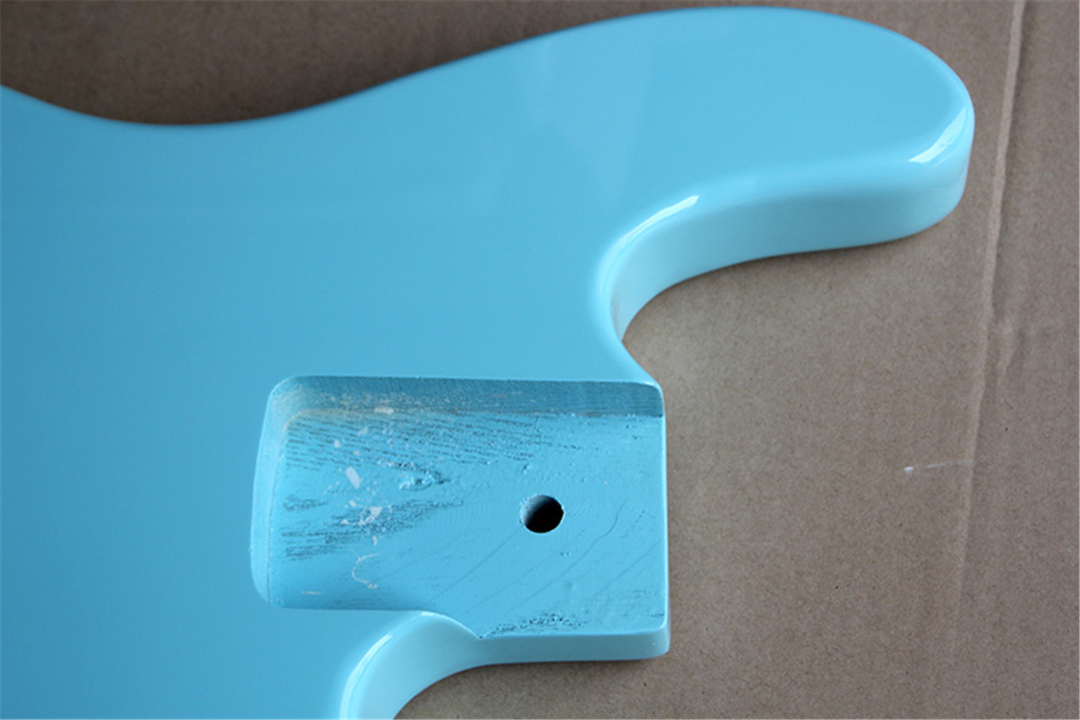 Huiyuan p bass Sky Blue Bass Body cnc guitar body custom Basswood Electric guitar bass body