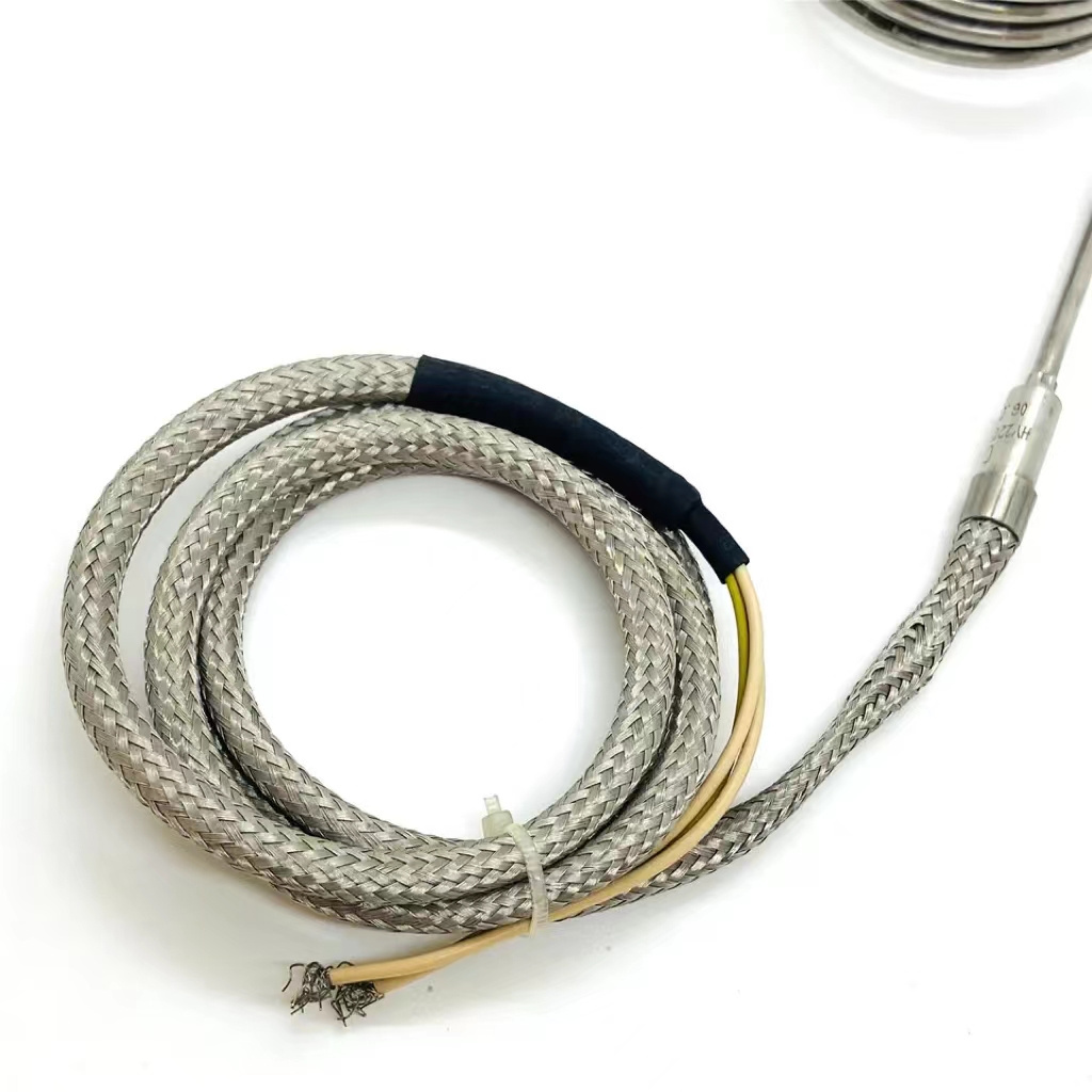 Customizable high density electric heating element 220v 1000w air cylinder heater with thermocouple wire