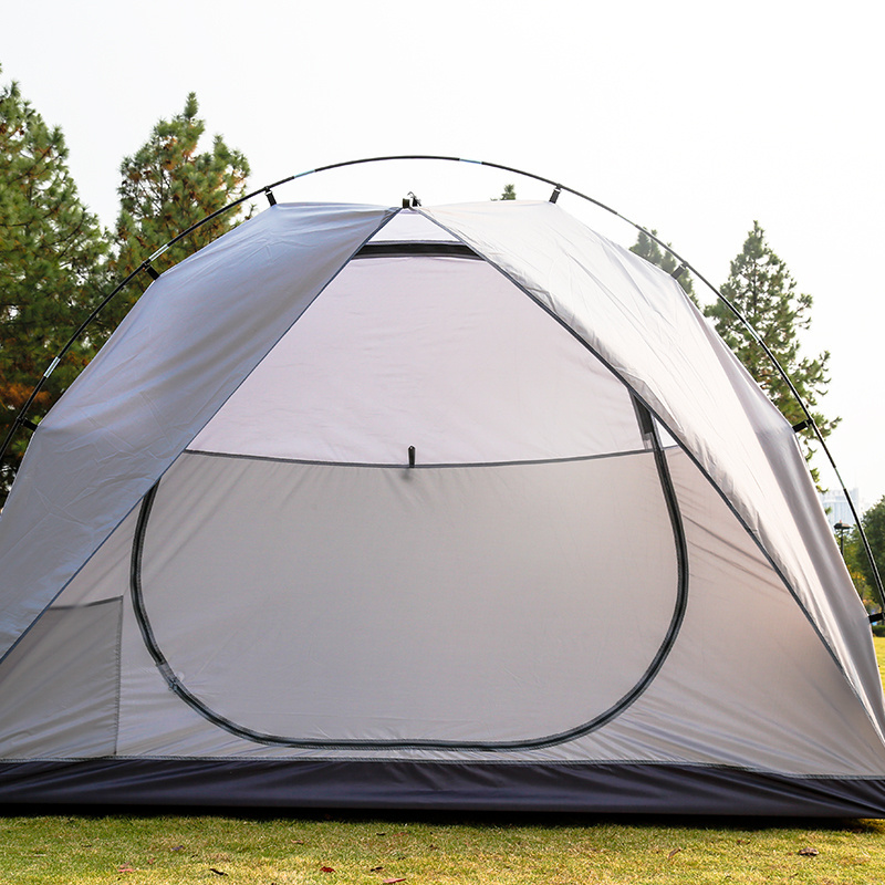 Hanser LC-509 Portable Outdoor Tent Large Space Camping Tent 4-6 Person Fast Pitch Dome Family Tent with Screen Room