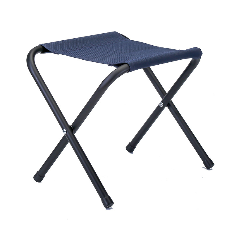 Hanser LC-02B-36 Outdoor Foldable Portable Small Folding Stool Lightweight Stool Iron Folding Beach Chair  for Camping Hiking