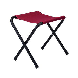 Hanser LC-02B-36 Outdoor Foldable Portable Small Folding Stool Lightweight Stool Iron Folding Beach Chair  for Camping Hiking