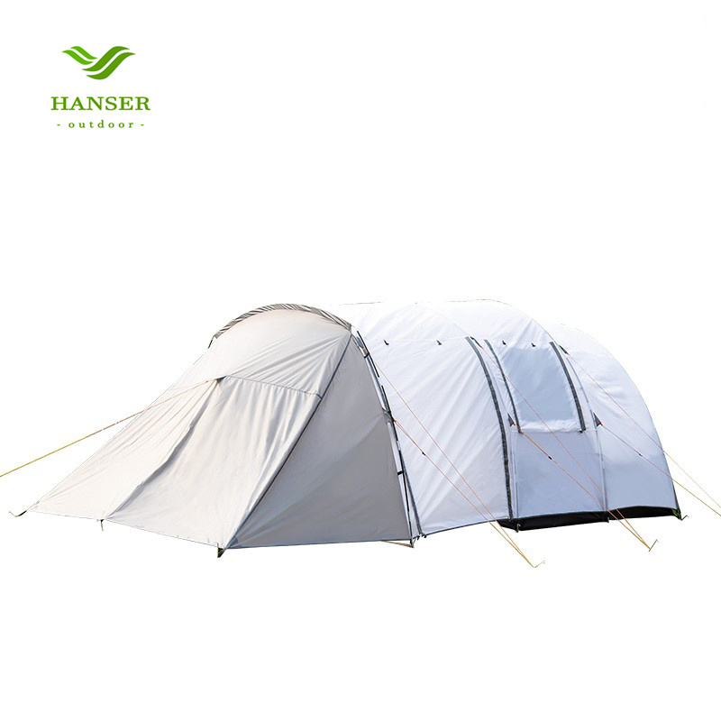 Hanser LC-509 Portable Outdoor Tent Large Space Camping Tent 4-6 Person Fast Pitch Dome Family Tent with Screen Room