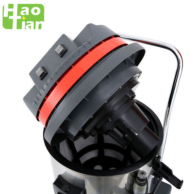 HT80-2 Haotian Wet Dry Vacuum Cleaner 80L/ for Factory Concrete Industrial Vacuum Cleaner Upright Vacuum Cleaner Ce with Bag 220