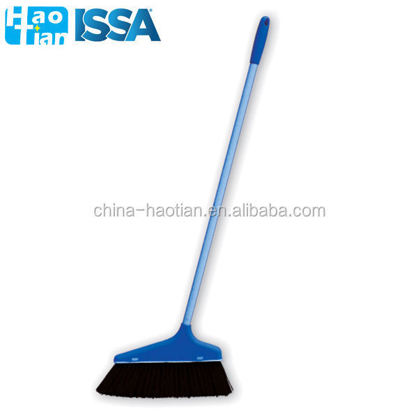 Plastic Broom Head Long Handle Garden Brooms Soft for Outdoor Road Concrete Floor