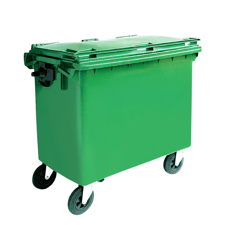 Haotian wholesale model B-109 660L OUTDOOR GARBAGE CART