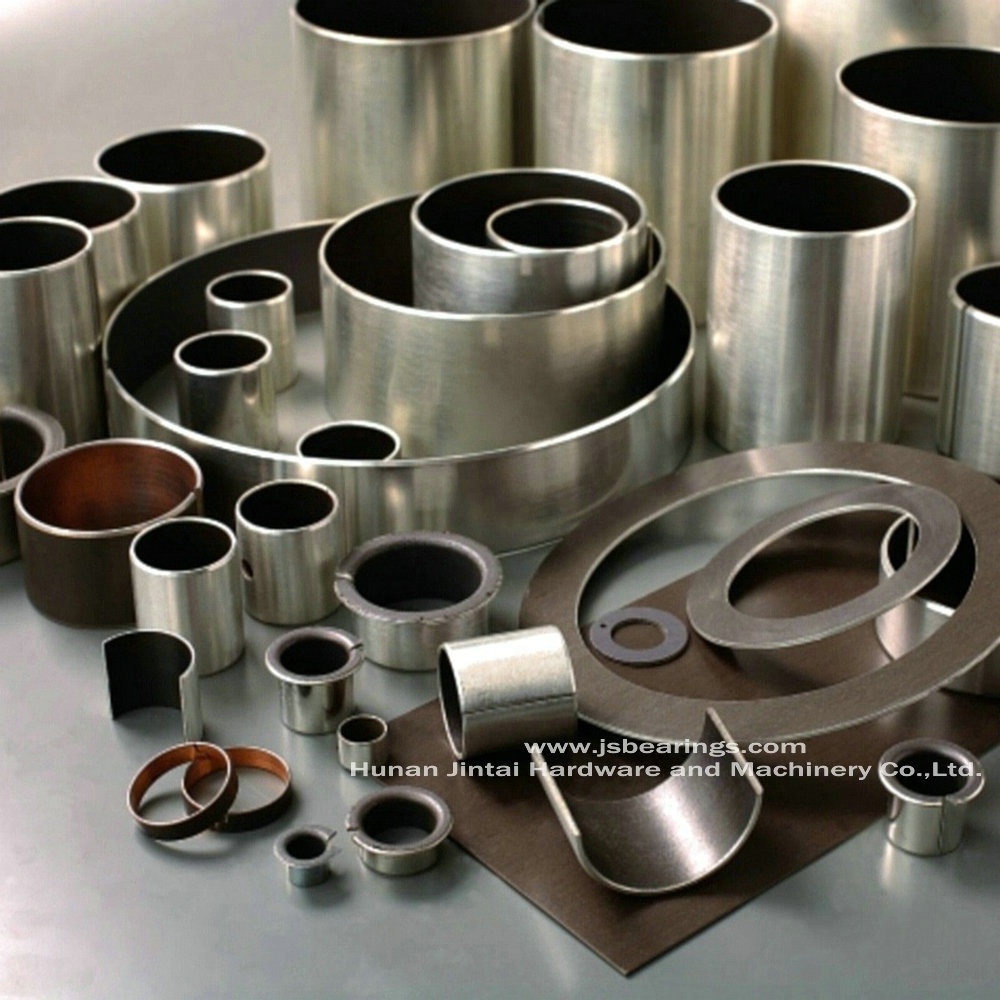 Plain DU bush with steel sintered bronze PTFE material, self lubricant Bush,SF-1 Oiless slide bushing