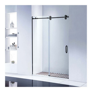 High Quality Hotel Frameless Clear Tempered Sliding Glass Shower Door Shower Enclosure