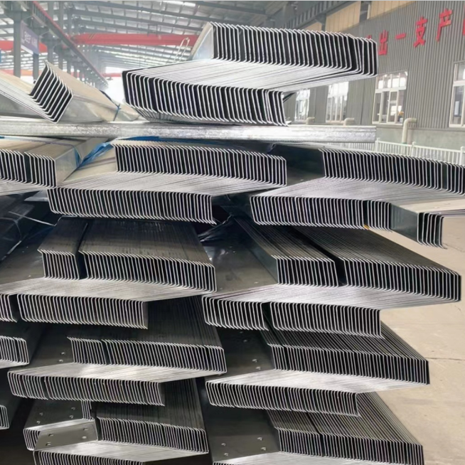 A36 Ss400 S235jr Hot Rolled Galvanized C Z U Purlin Steel Structural Channel with holes