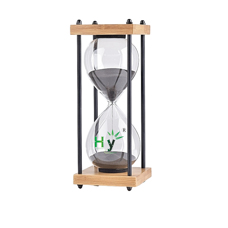 HONGHAO China suppliers hourglass factory Four-pillar colored sand clock egg timer 30 minute 60 minute hourglass