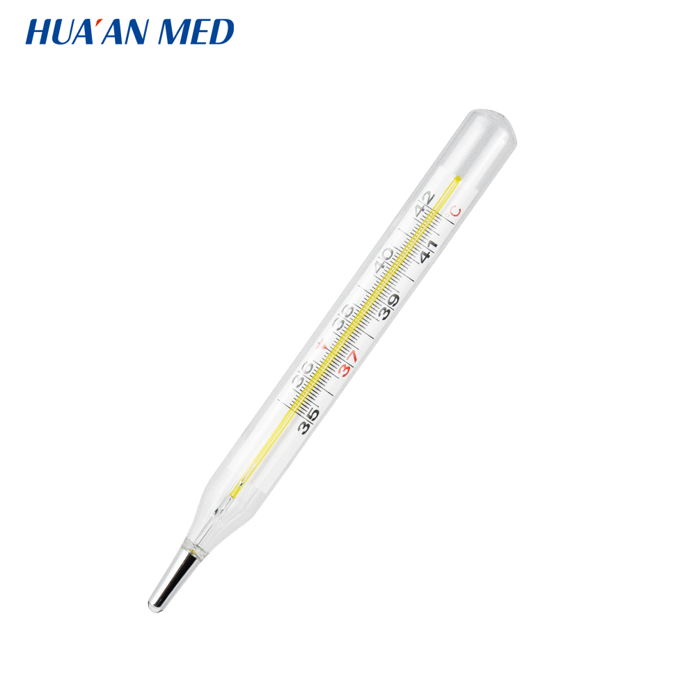 Wholesale Easy Shake-Down Non-toxic Oval Shape Ecological Glass Oral Armpit Clinical Medical Galinstan Gallium Thermometers