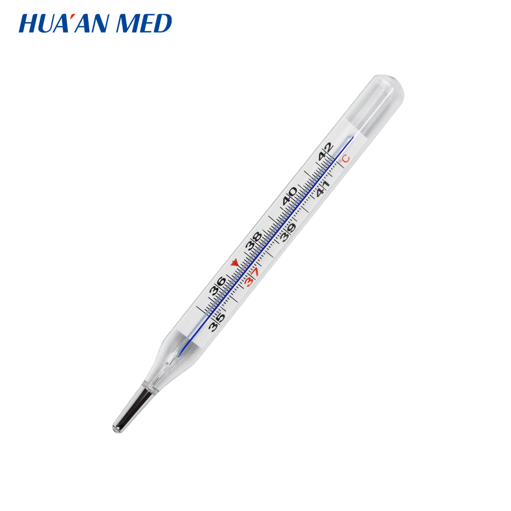 Wholesale Easy Shake-Down Non-toxic Oval Shape Ecological Glass Oral Armpit Clinical Medical Galinstan Gallium Thermometers