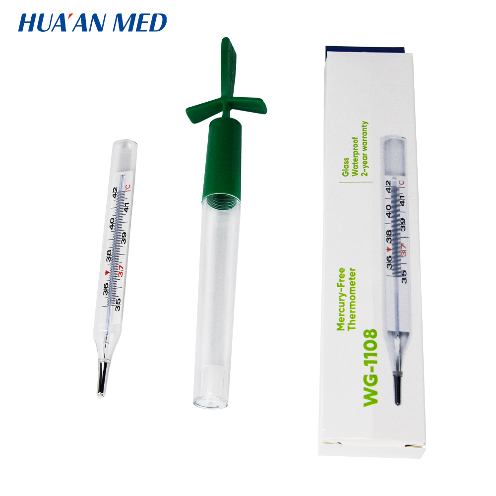 HUAAN Non-Toxic Clinical Gallium Mercury Free Glass Thermometer For Oral Use