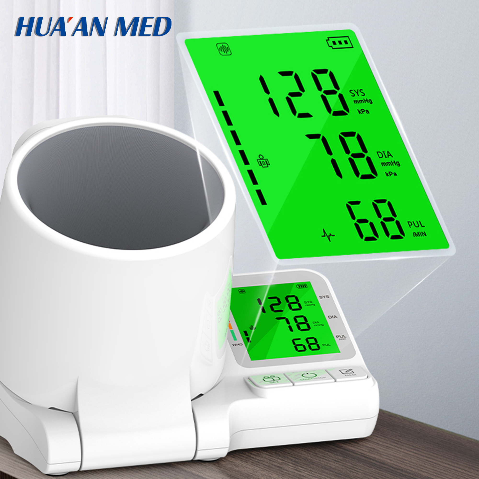 Arm Barrel Desktop Hospital Tunnel Type Electronic BP Tensiometros Digital Blood Pressure Sphygmomanometer Machine Monitor