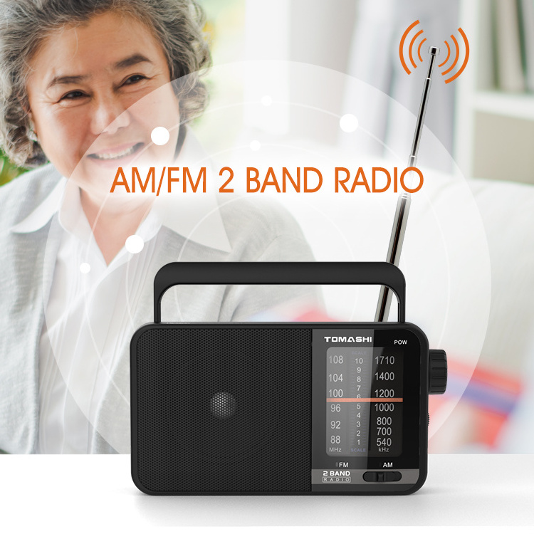 Ready to Ship Am / Fm High vigsensitivity world receiver FM AM portable 2 band home radio