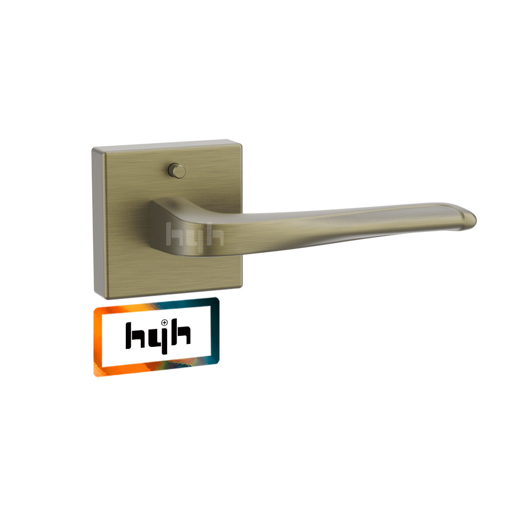 hyh Factory Zinc Alloy Simple Modern Design Bedroom Latch Door Handle Pin Lock