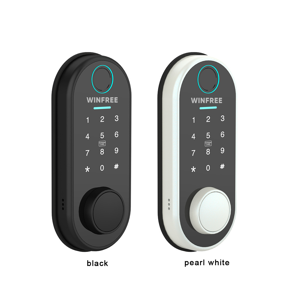 Guangdong-WINFREE Fingerprint Key Card Password Blue-tooth TTlock App Smart Electric Room Gate Deadbolt  Door Lock