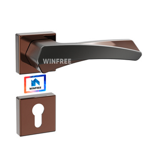 Guangdong WINFREE High Quality Indoor Door Levers Modern Matte Black Grey Zinc Alloy Lever Handles Interior Doors