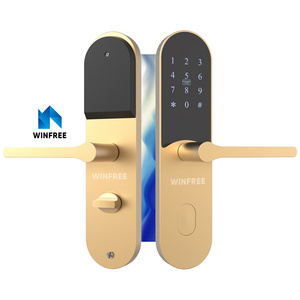 Guangdong WINFREE Luxury Commercial Electronic Entry European Passcode Keyless Smart Door Lock And Key