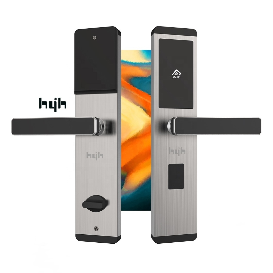 Guangdong-hyh Best Sell Security Keyless Smart Life Silver Hotel Key Card Hotel Korea Digital Door Lock