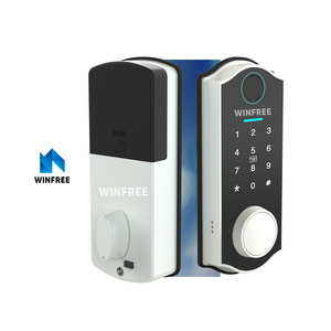 Guangdong WINFREE TTLock Bluetooth App Smart Door Lock Biometric lock fingerprint Door Handle Digital Keyless lock