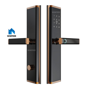 WINFREE Hardware Factory Hot Selling New Design Tuya APP Smart lock For Entry Doors