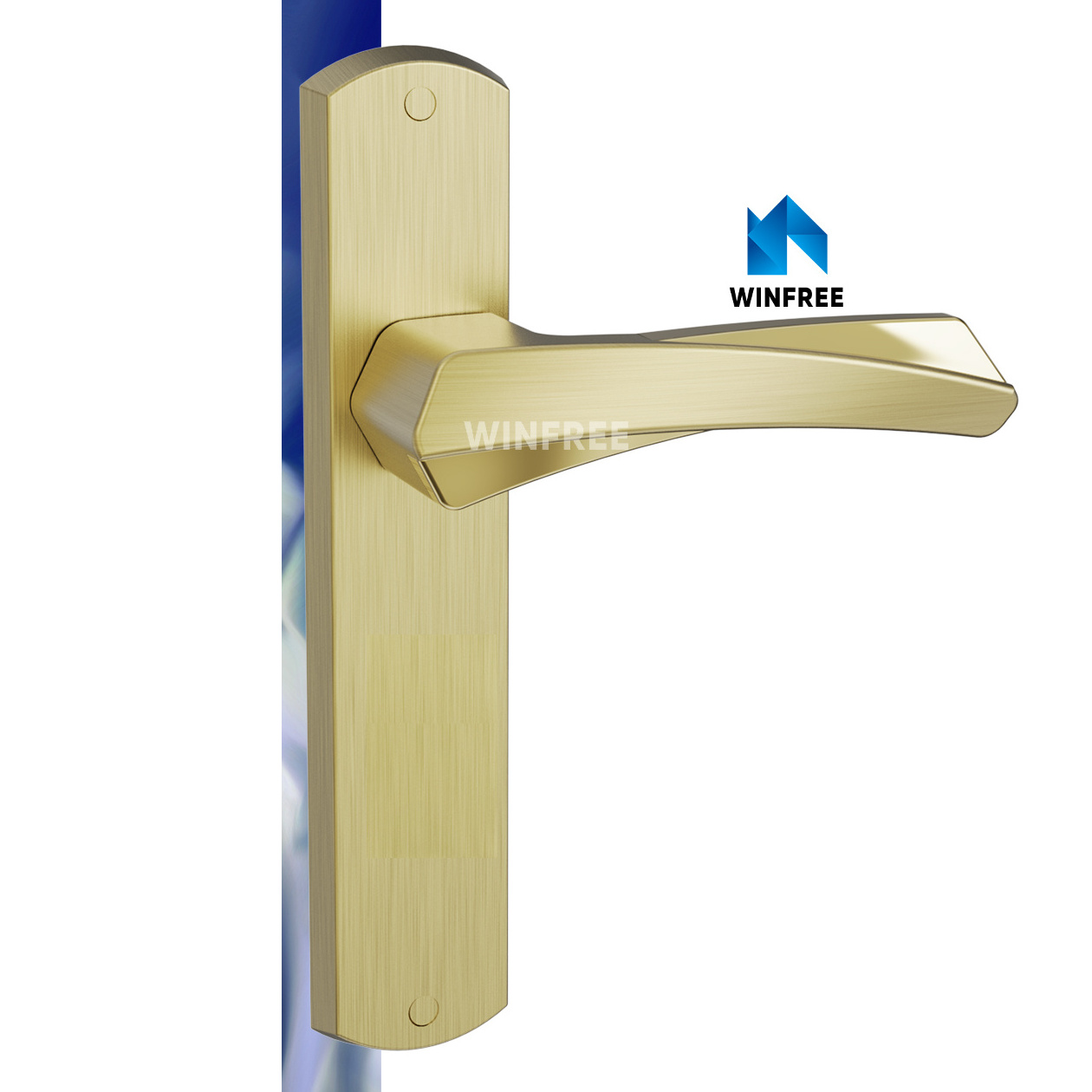 Guangdong WINFREE High Quality Metal Wooden Door Lever Lock Heavy Duty Grade 2 Door Lock Bathroom Three Pole Door Lock