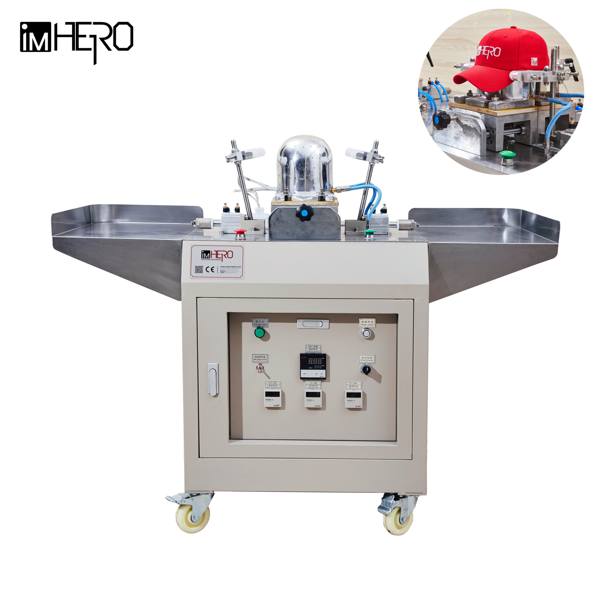 Snapback  & baseball Cap & hat professional industrial machine ; cap blocking machine