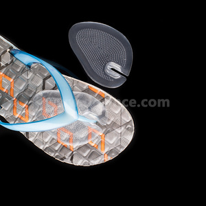 Free sample Soft PU gel Shoe Pad Half Forefoot Insoles for Flip Flops Toe Thong Sandals and High Heels