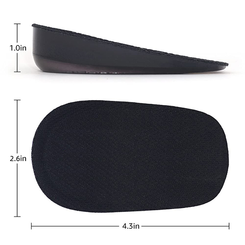 Invisible height Increase half Insoles Heel Lifts for Shoes Gel Lift Inserts height Increase Insole for Men and Women