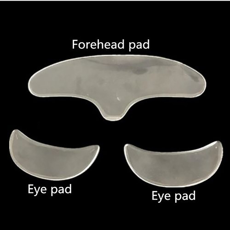 Custom Reusable Soft Silicone Anti-Wrinkle Pad Wrinkle Prevention Facial Pad For Forehead & Eyes & Chin