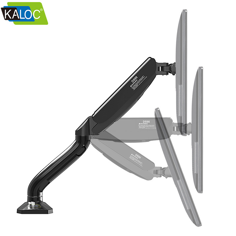 KALOC DS90 Monitor Mount With Single Arm Gas Spring Monitor Bracket Desk Mount Using For 17-32 inches