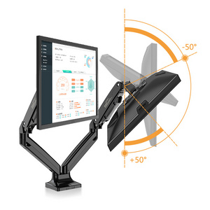 KALOC Dual Monitor Desk Mount Bracket for 17 - 33 Inch LCD LED OLED Computer Screens up to 22 lbs DS100-2