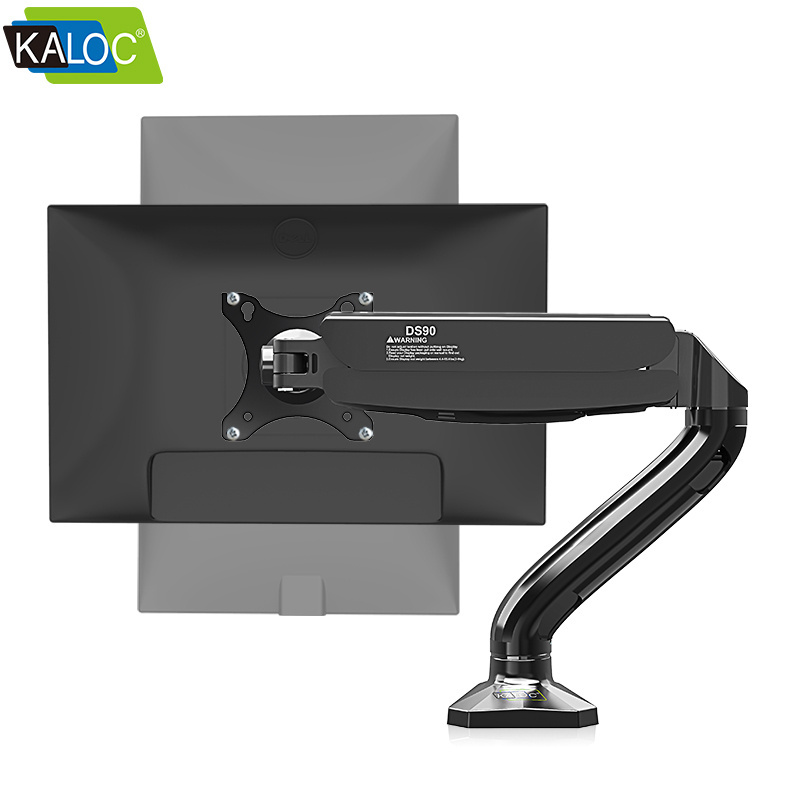 KALOC DS90 Monitor Mount With Single Arm Gas Spring Monitor Bracket Desk Mount Using For 17-32 inches