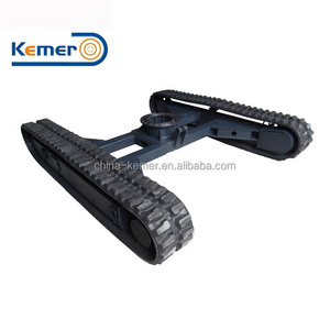 Rubber Track Undercarriage track chassis with Mounting Base