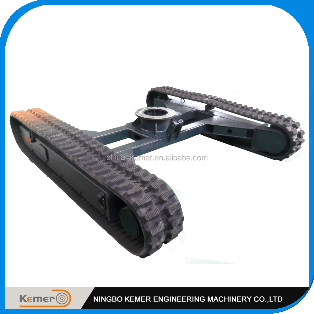 Rubber Track Undercarriage track chassis with Mounting Base