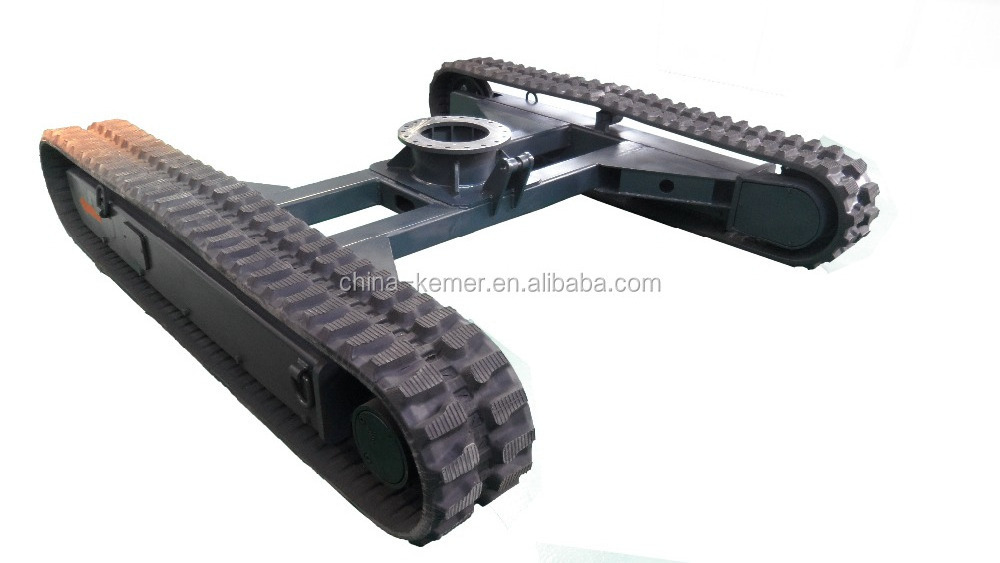 Rubber Track Undercarriage track chassis with Mounting Base