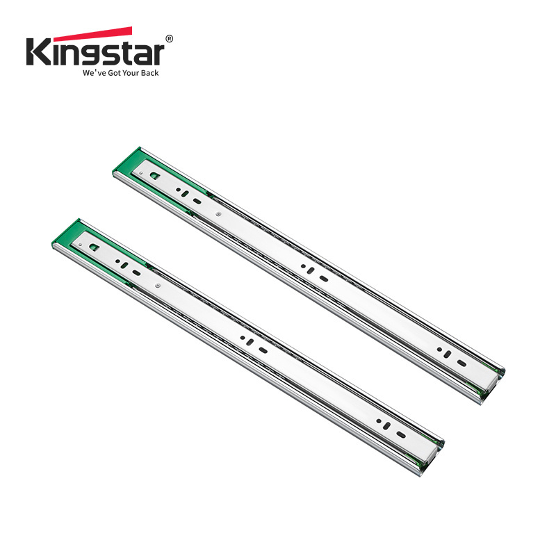 Kingstar furniture hardware 12inch 14 inch kitchen cabinet 3-fold telescopic ball bearing full extension drawer slides