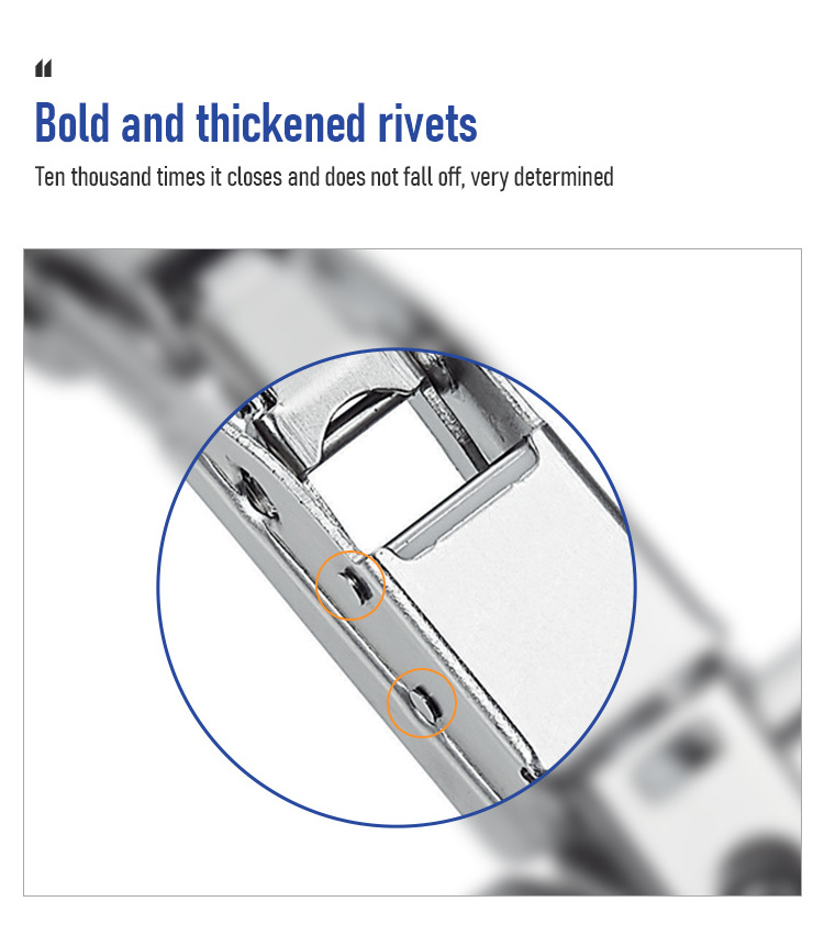 Quick Mounting Clip On 165 Degree Soft Closing Hydraulic Cabinet Hinge 2D 3D