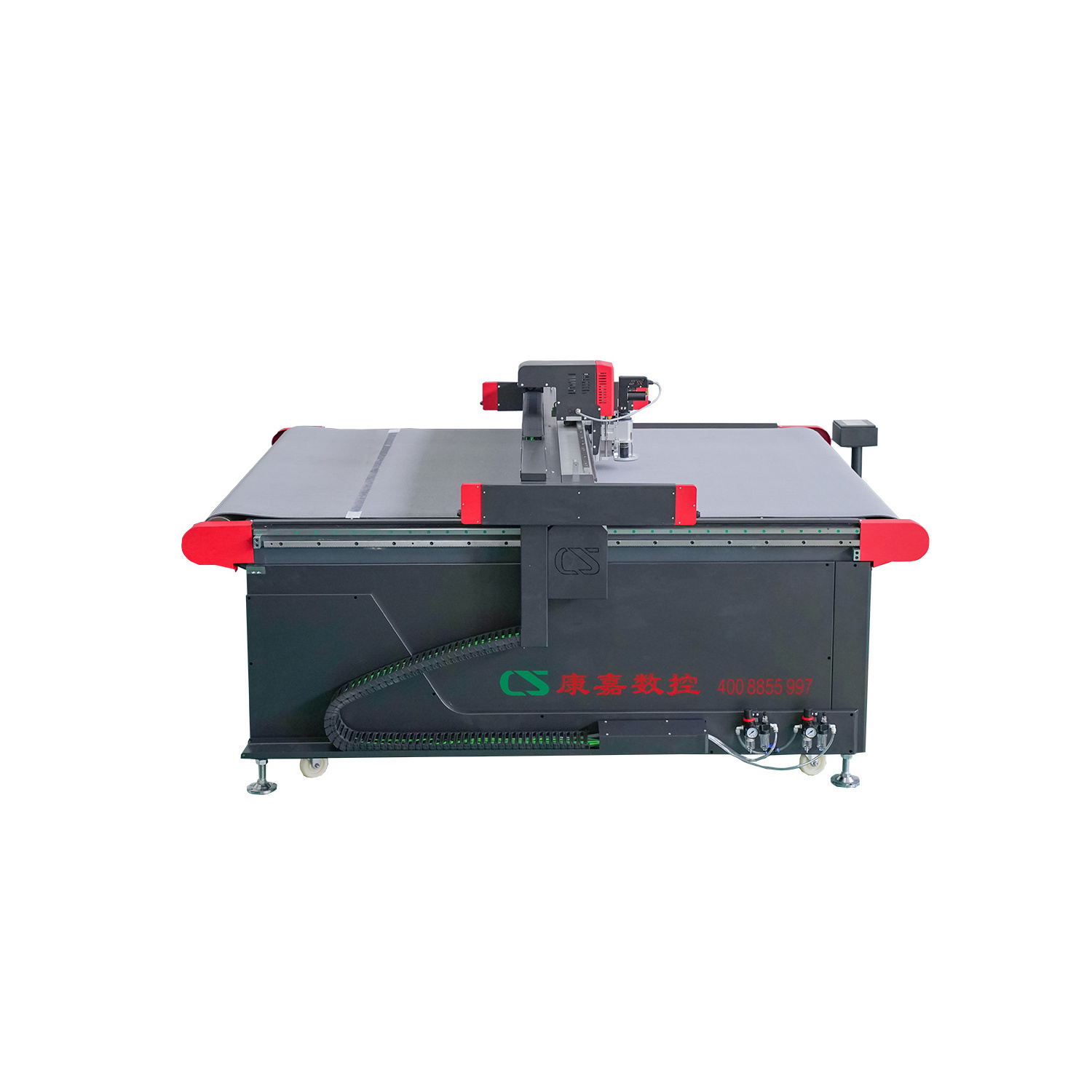 Auto-Feeding Oscillating Knife Leatherette Cutting Machine for Animal Fur Sheep