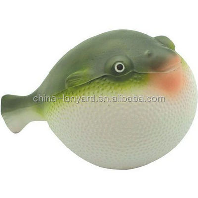 Custom Puffer Fish Stress Reliever/Oil Derrick Stress Ball/Puffer Fish Stress Toy